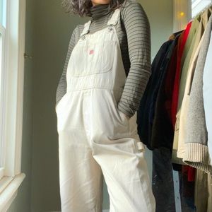 White Cotton Overalls